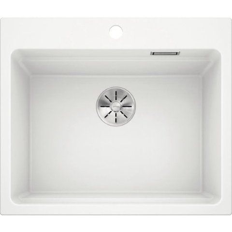 Кухонная мойка Blanco ETAGON 6 Silgranit&reg; цвет белый с отводной арматурой InFino (524543) монтаж на столешницу 524543 фото