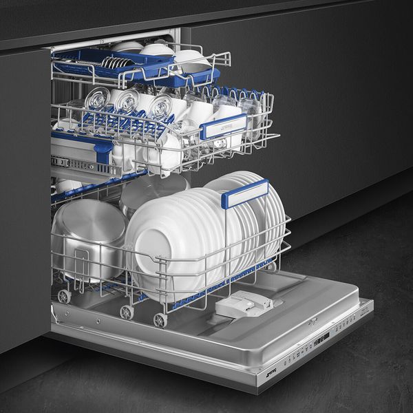 Smeg STL324BQLLW - серія UNIVERSAL - Повністю вбудована Посудомийна машина, 60 см, Flexi Fit, Planetarium, WiFi, 82см висота STL324BQLLW фото
