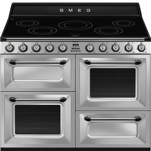 Smeg TR4110IX2 - серія VICTORIA - Варильний центр, 110 см, 3 Духові шафи, індукційна поверхня, нержавіюча сталь tr4110ix2 фото