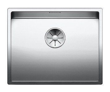 Кухонная мойка Blanco CLARON 500-IF нержавеющая сталь с зеркальной полировкой с отводной арматурой InFino (521576) монтаж на столешницу; в уровень со столешницей 521576 фото