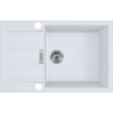 🟥 Кухонна мийка Franke Sirius 2.0 S2D 611-78 XL (143.0621.338) з тектонайта - врізна - оборотна - колір Білий (2 отвори) 143.0621.338 фото