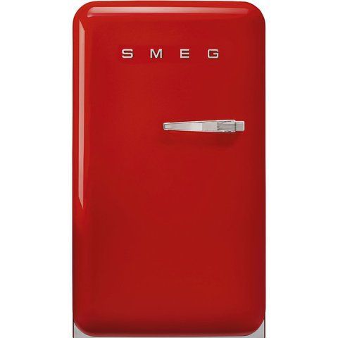 Smeg FAB10HLRD5 - серія 50'S RETRO STYLE - Мінібар однодверний соло, стиль 50', висота 97 см, лівостороннє відкривання, червоний FAB10HLRD5 фото