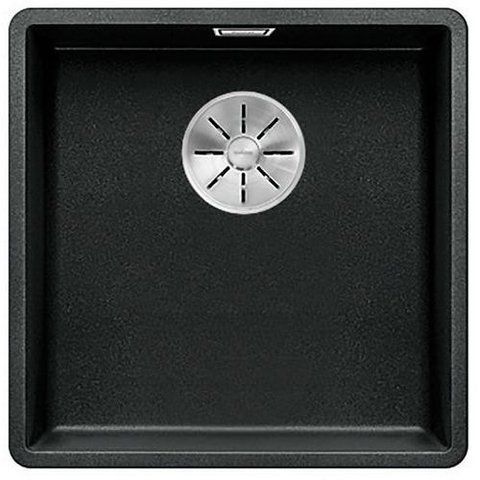 Кухонная мойка Blanco SUBLINE 400-F Silgranit&reg; цвет антрацит с отводной арматурой InFino (523475) монтаж в уровень со столешницей 523475 фото