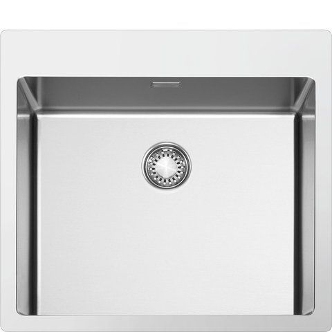 Smeg VR12S50RS - серія MIRA - Мийка, Mira, чаша 500 * 400 см без отвору для крана, подвійна установка R12, нерж. сталь vr12s50rs фото