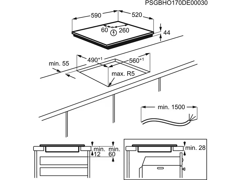 Варильна поверхня Electrolux (EIV634 Hob2Hood) EIV634 Hob2Hood фото