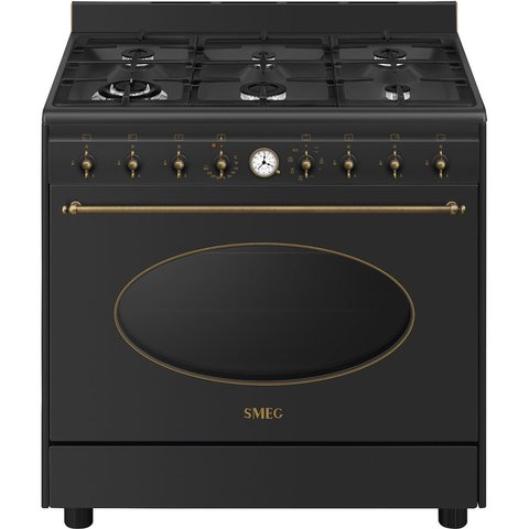 Smeg CO96GMA9 - серія COLONIALE - Варильний центр соло, 90 см, 1 Духовка, колір антрацит co96gma9 фото