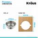 Сервірувальна дошка для Кухонної мийки з друшляком з нержавіючої сталі KAC – 105BB KAC–105BB фото 5