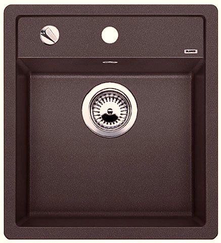 Кухонная мойка Blanco DALAGO 45-F Silgranit&reg; цвет кофе склапаном-автоматом (517171) монтаж в уровень со столешницей 517171 фото