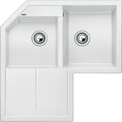 Кухонна мийка Blanco METRA 9 Е Silgranit&reg; колір білий (515568) монтаж на стільницю 515568 фото