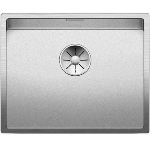 Кухонная мойка Blanco CLARON 500-U нержавеющая сталь Durinox с отводной арматурой InFino (523386) монтаж под столешницу 523386 фото