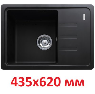 Кухонна мийка Franke Malta BSG 611-62 (114.0667.450) гранітна - врізна - оборотна - колір Чорний матовий 114.0667.450 фото