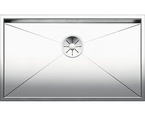 Кухонная мойка Blanco ZEROX 700-IF нержавеющая сталь с зеркальной полировкой с отводной арматурой InFino (521592) монтаж на столешницу; в уровень со столешницей 521592 фото