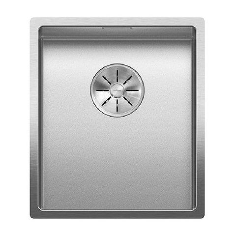 Кухонная мойка Blanco CLARON 340-IF нержавеющая сталь Durinox с отводной арматурой InFino (523388) монтаж на столешницу; в уровень со столешницей 523388 фото