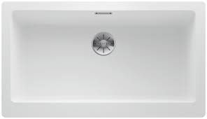Кухонная мойка Blanco VINTERA XL 9-UF Silgranit&reg; цвет белый с отводной арматурой InFino (526105) монтаж под столешницу и в уровень со столешницей 526105 фото
