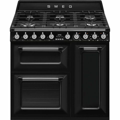 Smeg TR93BL - серія VICTORIA - Варочний центр соло, 90 см, 3 Духовки tr93bl фото