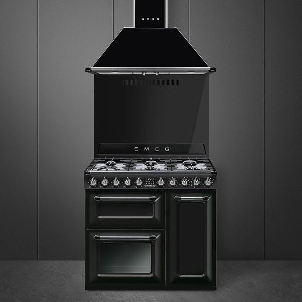 Smeg TR93BL - серія VICTORIA - Варочний центр соло, 90 см, 3 Духовки tr93bl фото