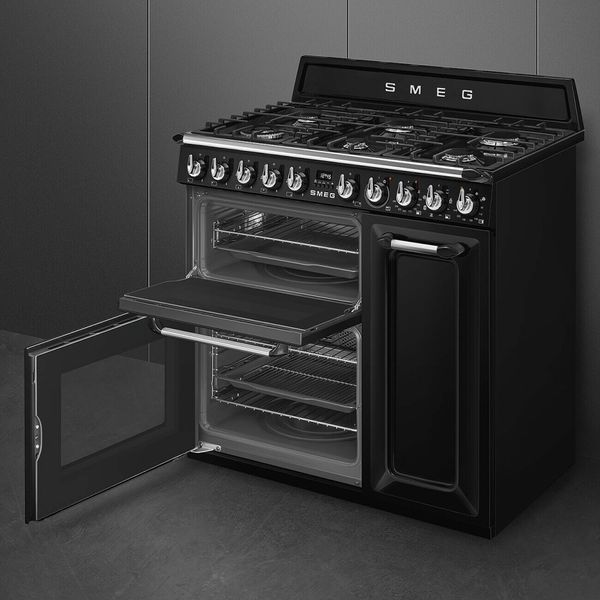 Smeg TR93BL - серія VICTORIA - Варочний центр соло, 90 см, 3 Духовки tr93bl фото