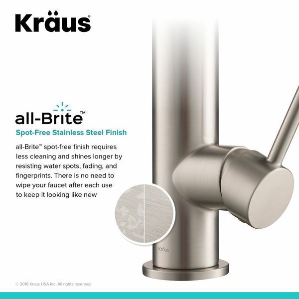 Кухонный смеситель Kraus Artec Pro&trade; с гибким изливом и функцией душа (KPF-1603SFSMB) Нержавеющая сталь / Черный матовый KPF-1603SFSMB фото