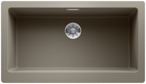 Кухонная мойка Blanco VINTERA XL 9-UF Silgranit&reg; цвет серый беж с отводной арматурой InFino (526107) монтаж под столешницу и в уровень со столешницей 526107 фото