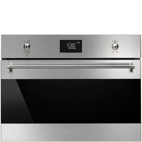 Smeg SF4390MCX - серія CLASSICA - Компактна Духова шафа комбінована з Мікрохвилями, 60х45 см SF4390MCX фото