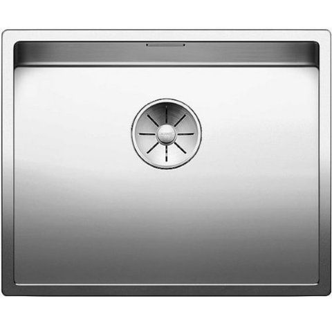 Кухонная мойка Blanco CLARON 500-IF нержавеющая сталь Durinox с отводной арматурой InFino (523390) монтаж на столешницу; в уровень со столешницей 523390 фото