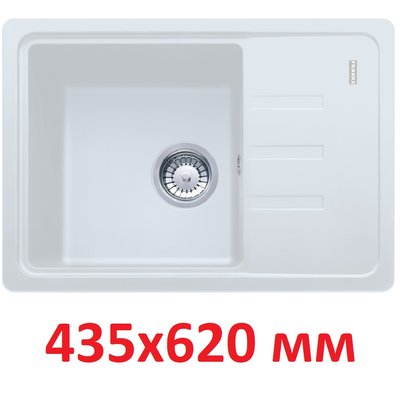 Кухонна мийка Franke Malta BSG 611-62 (114.0375.042) гранітна - врізна - оборотна - колір Білий - Архів 114.0375.042 фото