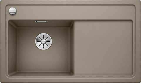 Кухонна мийка Blanco ZENAR 45 S (- чаша зліва) Silgranit&reg; колір сірий беж з кл.-авт. InFino (523859) монтаж на стільницю 523859 фото