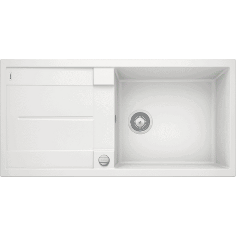 Кухонна мийка Blanco METRA XL 6 S Silgranit&reg; колір білий з клапаном-автоматом (515280) монтаж на стільницю 515280 фото