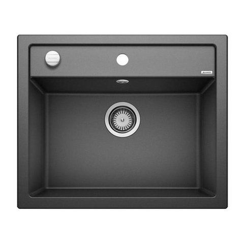 Кухонная мойка Blanco DALAGO 6 Silgranit&reg; цвет черный з клапаном-автоматом (525873) монтаж на столешницу 525873 фото